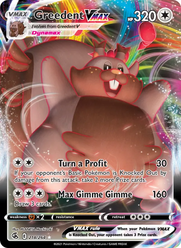 Greedent VMAX (Fusion Strike #218/264)