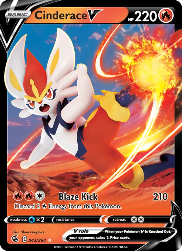 Cinderace V (Fusion Strike #43/264)