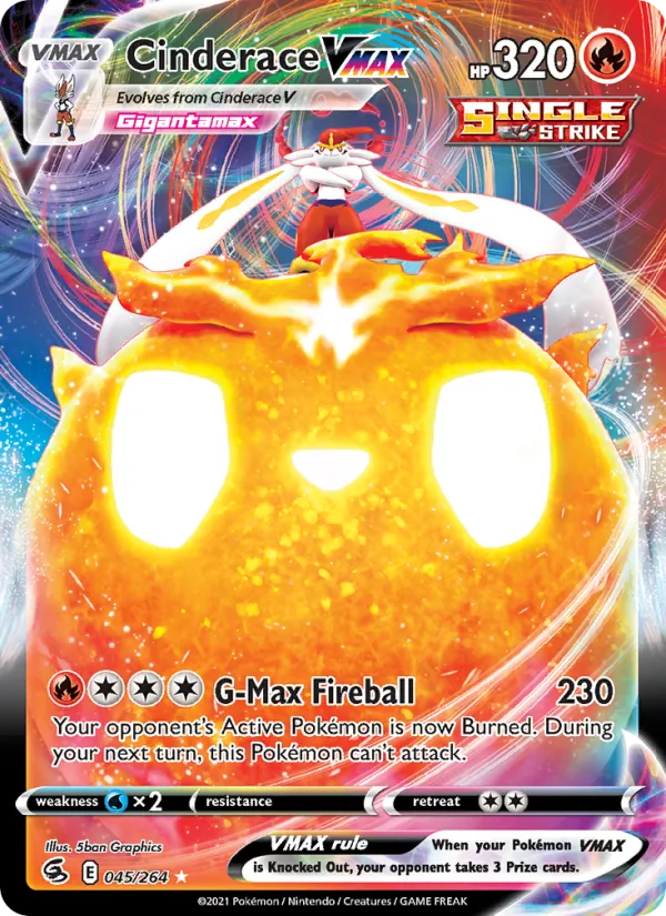 Cinderace VMAX (Fusion Strike #45/264)