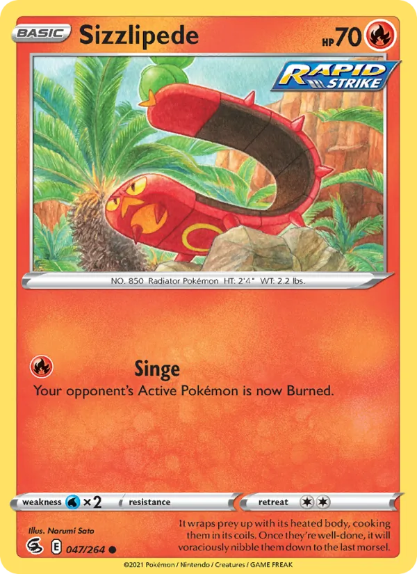 Sizzlipede (Fusion Strike #47/264)