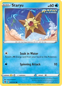 Staryu (Fusion Strike #52/264)
