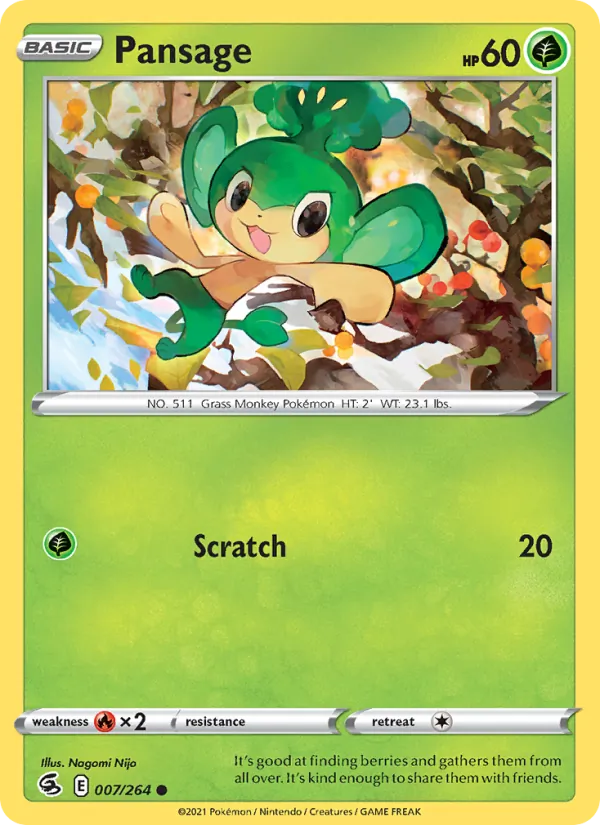Pansage (Fusion Strike #7/264)