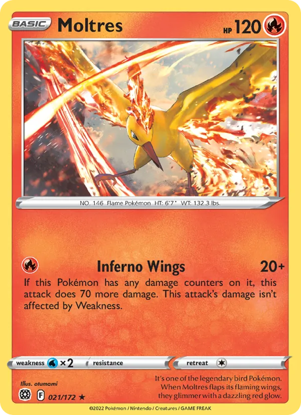 Moltres (Brilliant Stars #021/172)