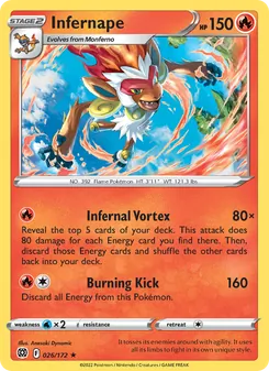 Infernape (Brilliant Stars #026/172)
