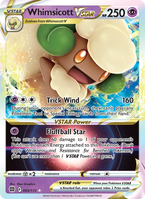 Whimsicott VSTAR (Brilliant Stars #065/172)