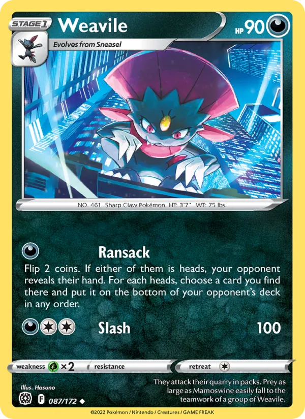 Weavile (Brilliant Stars #087/172)