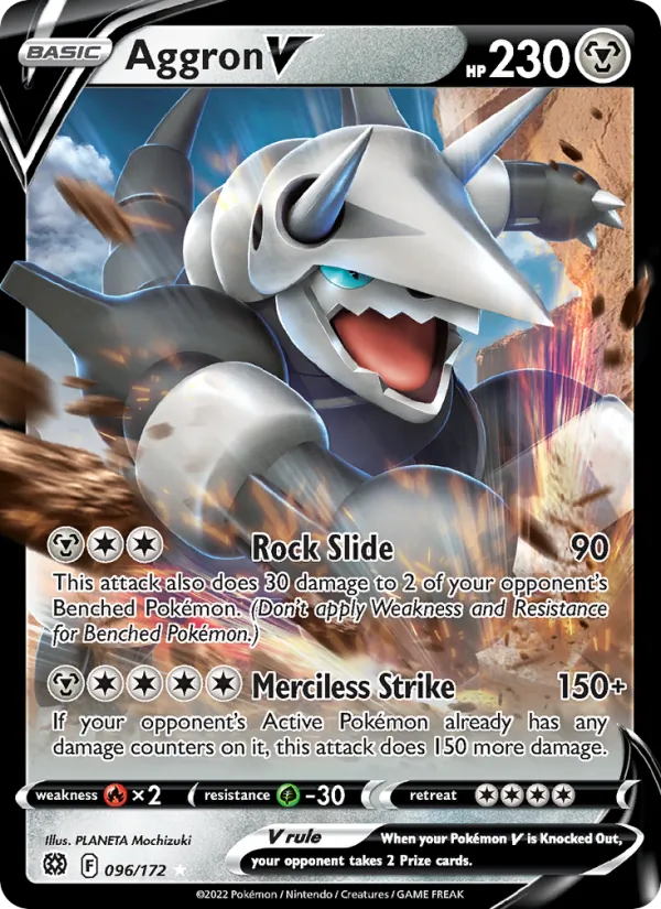 Aggron V (Brilliant Stars #096/172)