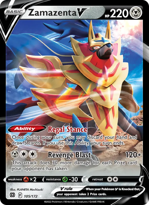Zamazenta V (Brilliant Stars #105/172)