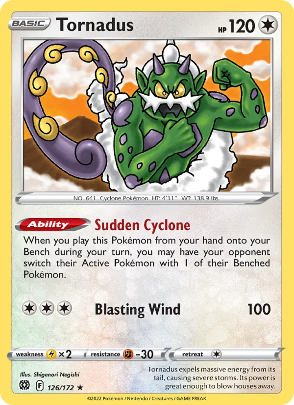 Tornadus (Brilliant Stars #126/172)