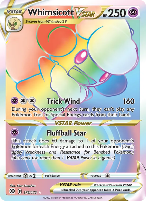 Whimsicott VSTAR (Brilliant Stars #175/172)
