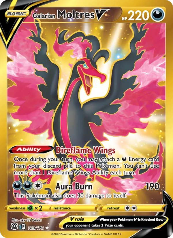 Galarian Moltres V (Brilliant Stars #183/172)