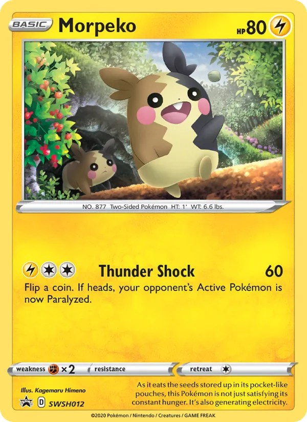 Morpeko (SWSH Black Star Promos #SWSH012/307)