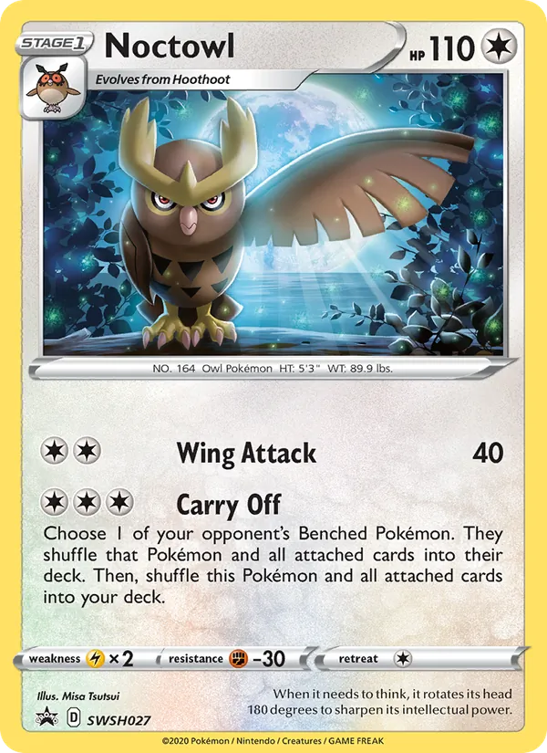 Noctowl (SWSH Black Star Promos #SWSH027/307)
