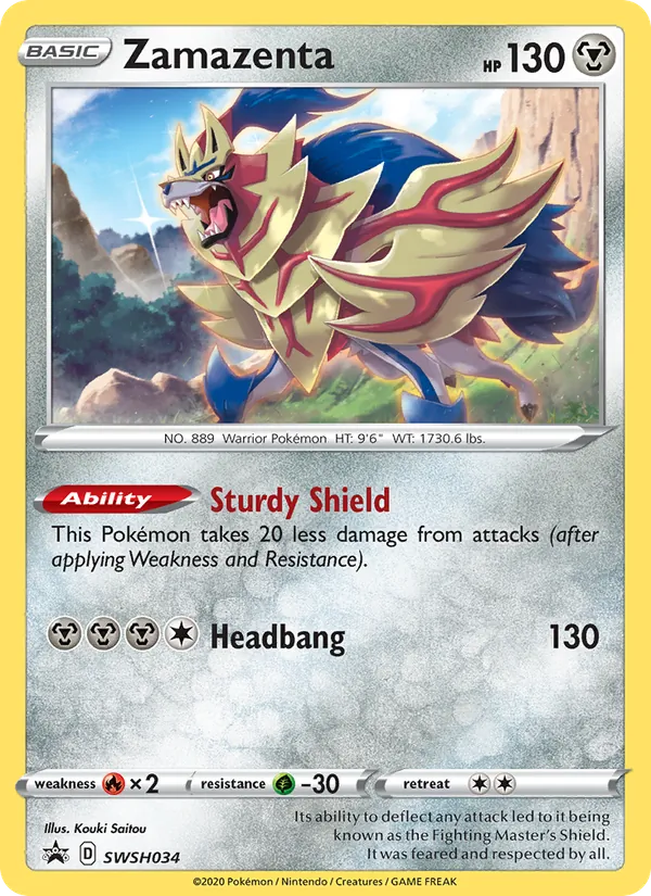 Zamazenta (SWSH Black Star Promos #SWSH034/307)
