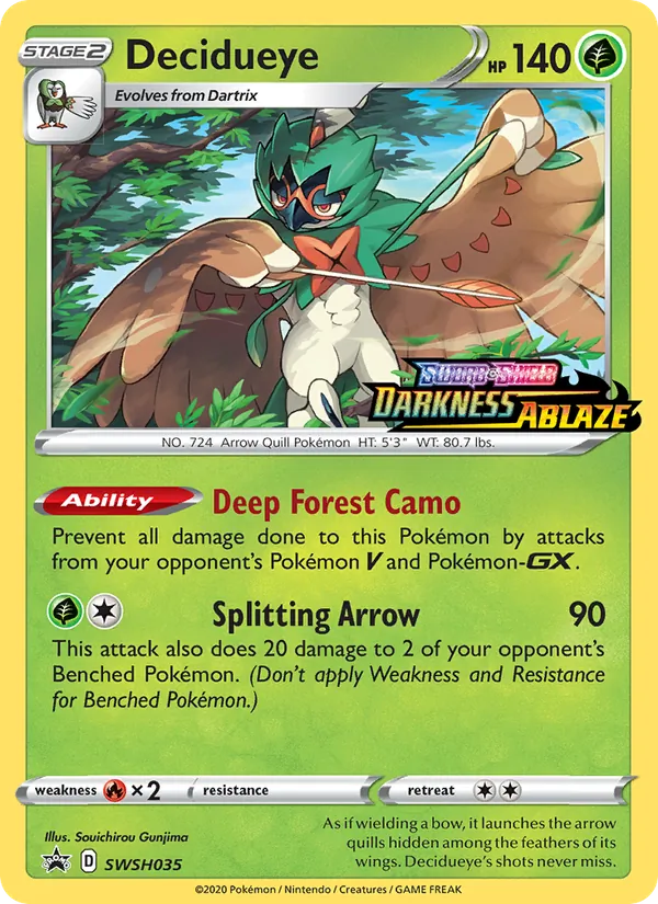 Decidueye (SWSH Black Star Promos #SWSH035/307)