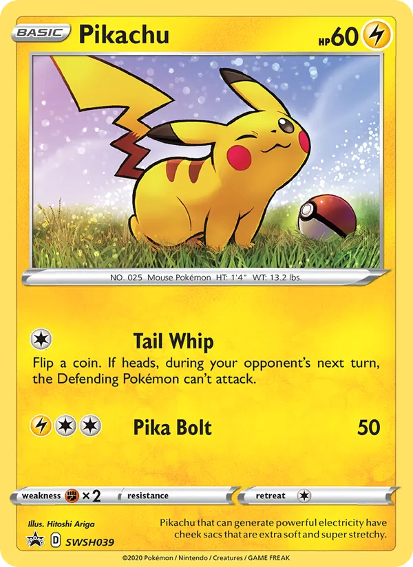 Pikachu (SWSH Black Star Promos #SWSH039/307)