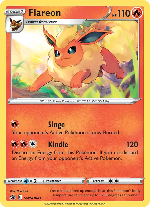 Flareon (SWSH Black Star Promos #SWSH041/307)