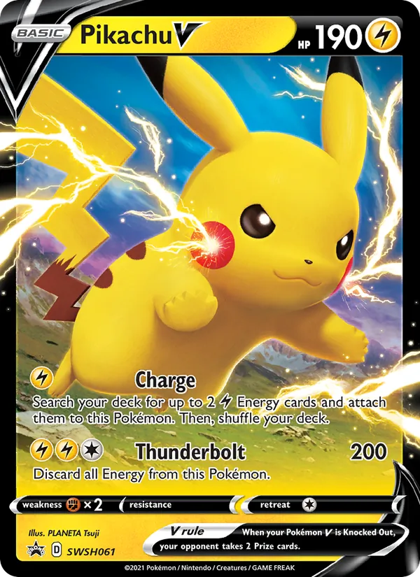 Pikachu V (SWSH Black Star Promos #SWSH061/307)