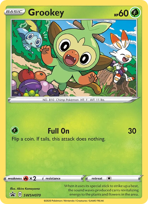 Grookey (SWSH Black Star Promos #SWSH070/307)