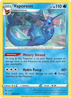 Vaporeon (SWSH Black Star Promos #SWSH072/307)