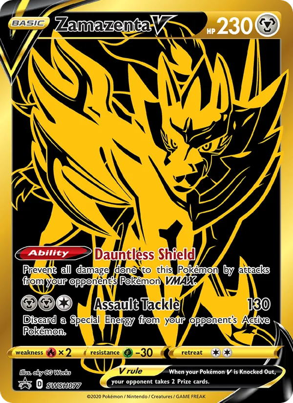 Zamazenta V (SWSH Black Star Promos #SWSH077/307)