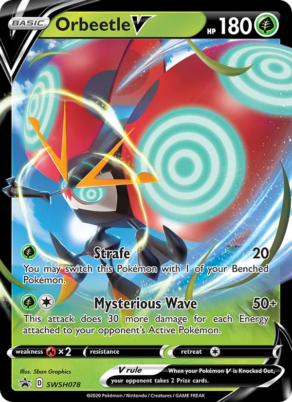 Orbeetle V (SWSH Black Star Promos #SWSH078/307)