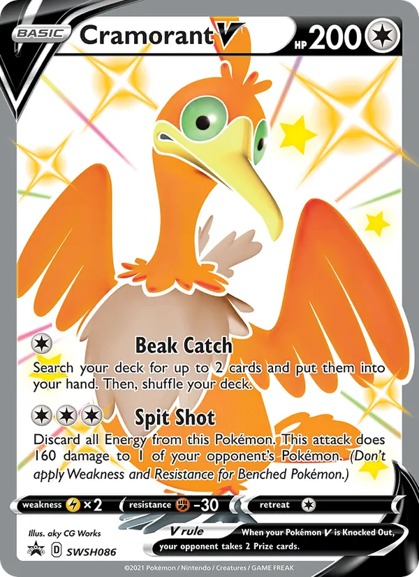 Cramorant V (SWSH Black Star Promos #SWSH086/307)