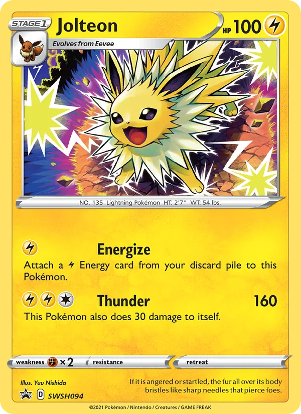 Jolteon (SWSH Black Star Promos #SWSH094/307)