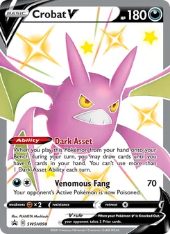 Crobat V (SWSH Black Star Promos #SWSH098/307)