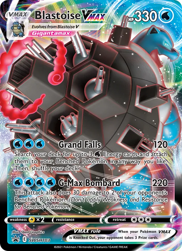 Blastoise VMAX (SWSH Black Star Promos #SWSH103/307)