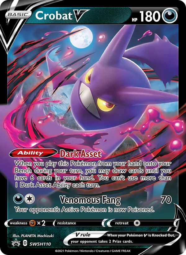 Crobat V (SWSH Black Star Promos #SWSH110/307)