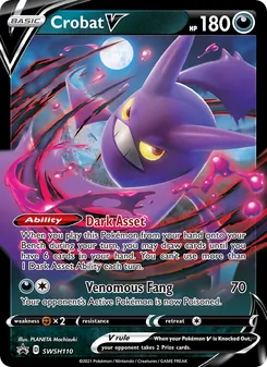 Crobat V (SWSH Black Star Promos #SWSH110/307)