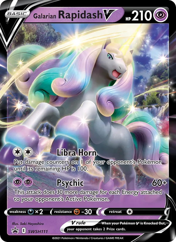 Galarian Rapidash V (SWSH Black Star Promos #SWSH111/307)