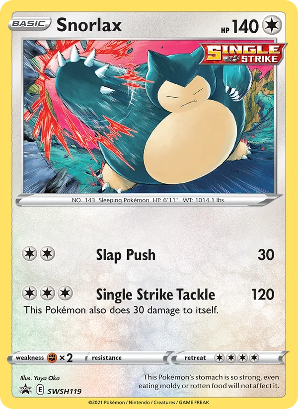 Snorlax (SWSH Black Star Promos #SWSH119/307)