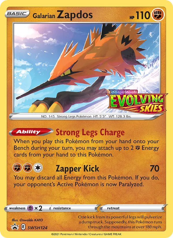 Galarian Zapdos (SWSH Black Star Promos #SWSH124/307)