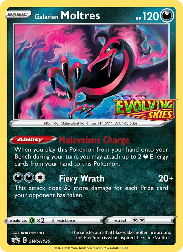 Galarian Moltres (SWSH Black Star Promos #SWSH125/307)