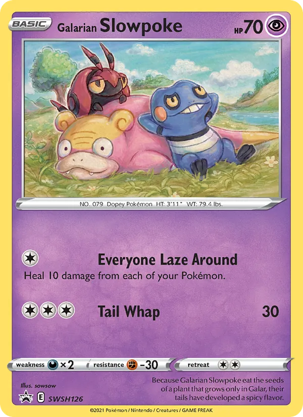 Slowpoke de Galar (SWSH Black Star Promos #SWSH126/307)
