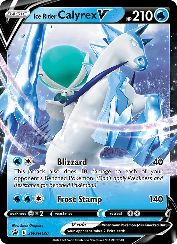 Ice Rider Calyrex V (SWSH Black Star Promos #SWSH130/307)