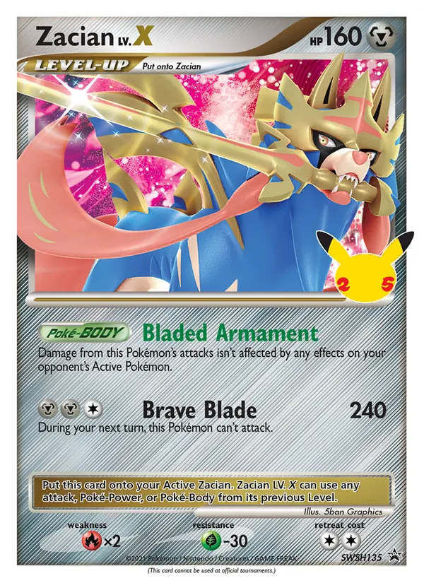 Zacian (SWSH Black Star Promos #SWSH135/307)