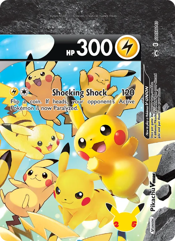 Pikachu V-UNION (SWSH Black Star Promos #SWSH140/307)
