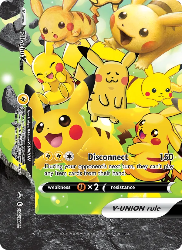Pikachu V-UNION (SWSH Black Star Promos #SWSH141/307)