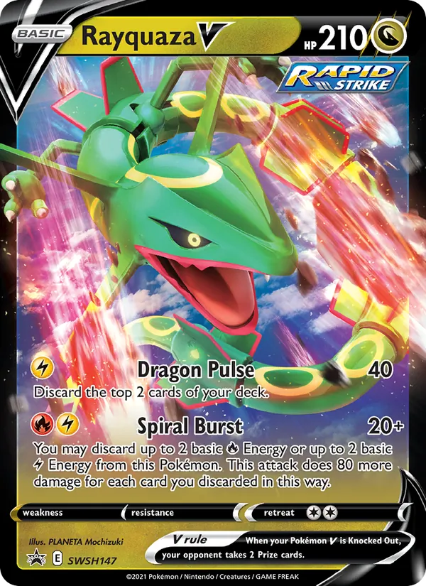 Rayquaza V (SWSH Black Star Promos #SWSH147/307)