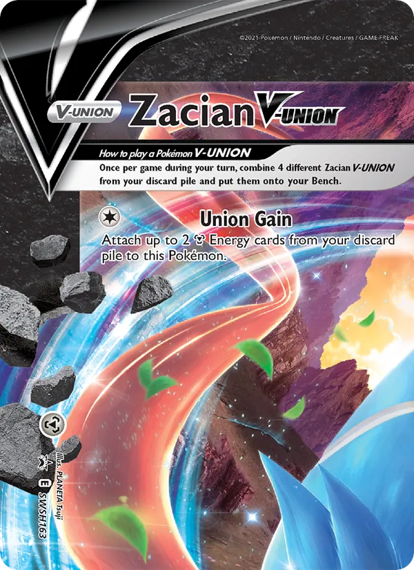 Zacian V-UNION (SWSH Black Star Promos #SWSH163/307)