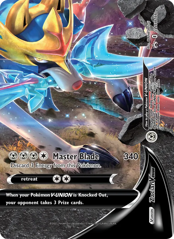 Zacian V-UNION (SWSH Black Star Promos #SWSH166/307)