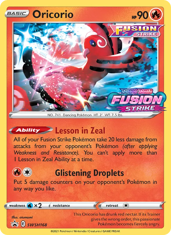 Oricorio (SWSH Black Star Promos #SWSH168/307)
