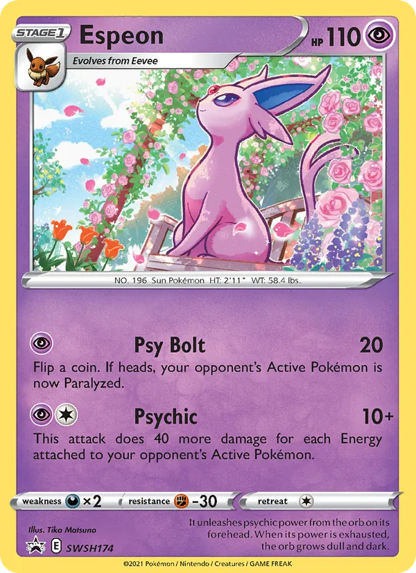 Espeon (SWSH Black Star Promos #SWSH174/307)