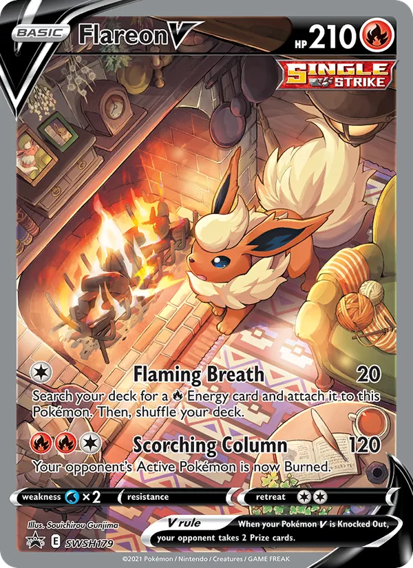 Flareon V (SWSH Black Star Promos #SWSH179/307)