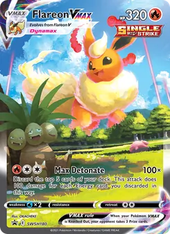 Flareon VMAX (SWSH Black Star Promos #SWSH180/307)