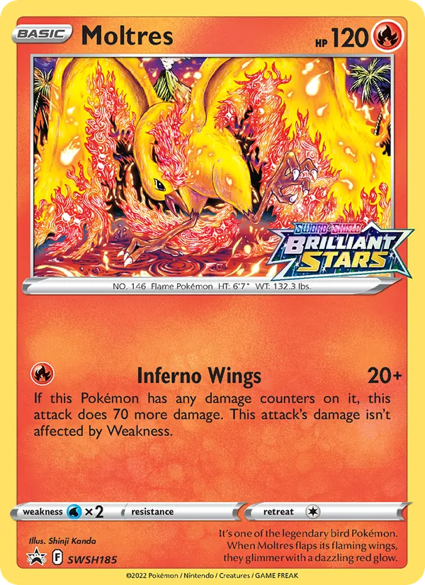 Moltres (SWSH Black Star Promos #SWSH185/307)
