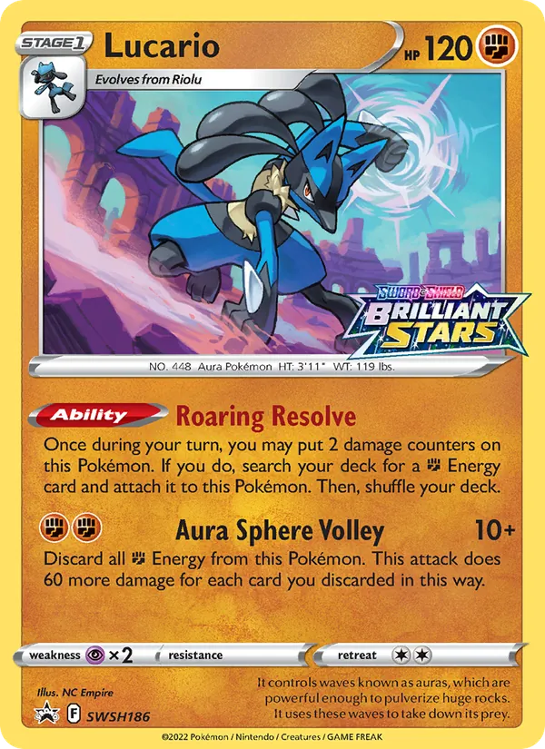Lucario (SWSH Black Star Promos #SWSH186/307)